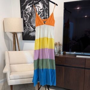 Roxy Multicolor Tiered Maxi Dress